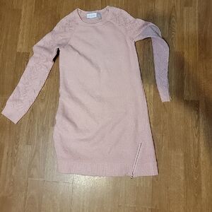 The Children's Place Glitter Pink Sweater Dress Size 10/12
